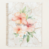 Zomerbries Blush Perzik Hibiscus Planner (Voorkant)
