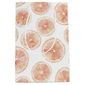 Zomerbries Grapefruit Perzik Bruiloftsfeest Medium Cadeauzakje (Voorkant)