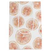 Zomerbries Grapefruit Perzik Bruiloftsfeest Medium Cadeauzakje (Achterkant)