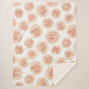 Zomerbries Grapefruit Perzik  Sherpa Deken