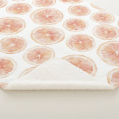 Zomerbries Grapefruit Perzik Sherpa Deken (3/4)