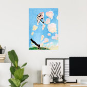 Zomerbriesjes door C Coles Phillips Poster (Thuiskantoor)