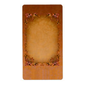 Zomerbrocade apotheeklabel etiket (Voorkant)