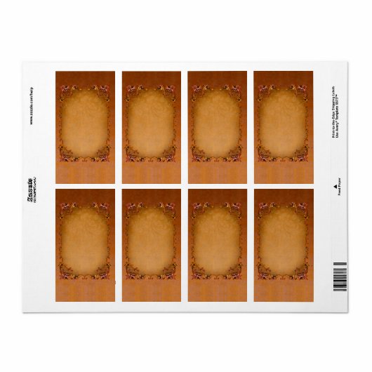 Zomerbrocade apotheeklabel etiket (Full Sheet)