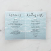 Zomerbruiloft door de blauw golvende zee ombre oce programma (Binnen)