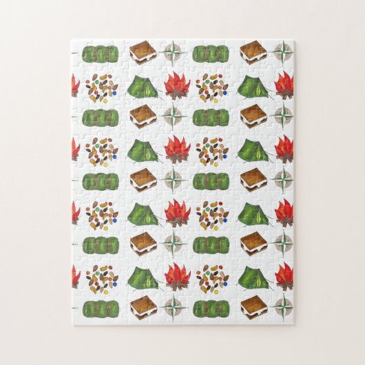 Zomerbus met kompas Mix Tent Slapje Legpuzzel (Verticaal)