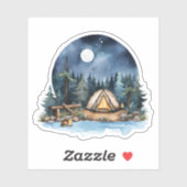 Zomercamping Vinyl Sticker (Vel)