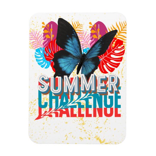 Zomerchallenge flexibele sticker magneet (Verticaal)
