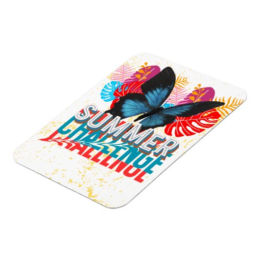 Zomerchallenge flexibele sticker magneet (Linkerzijde)