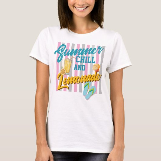 Zomerchill en limonade T-Shirt (Voorkant)