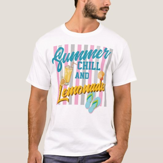Zomerchill en limonade T-shirt (Voorkant)