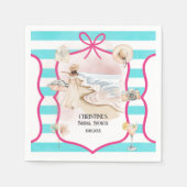 Zomerchique strand en golven bruidsdouche servet (Voorkant)