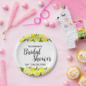 Zomercitroen Citrus Vrijgezellenfeest Geel Levendi Papieren Bordje (Feest)