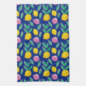 Zomercitroen Kleurrijk Theedoek (Verticaal)