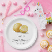 Zomercitroen Limoen Citrus Baby shower Papieren Bordje (Feest)