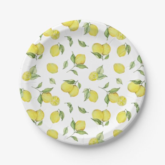 zomercitroen papieren bordje (Voorkant)