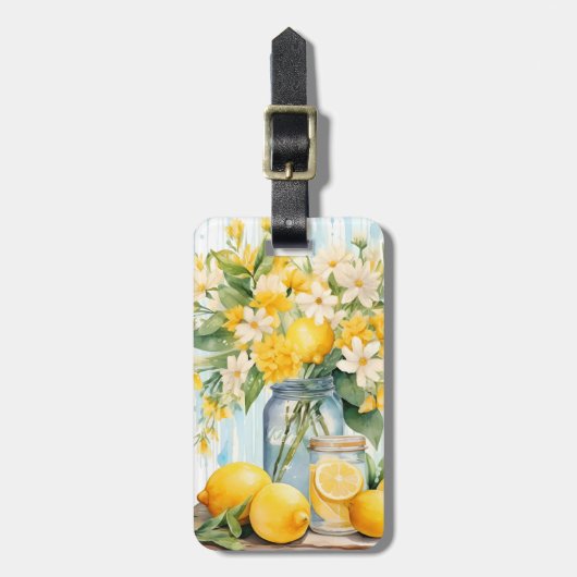 Zomercitroenbloesempot Bagagelabel (Voorkant verticaal)