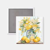 Zomercitroenbloesempot Magneet (Voorkant / Achterkant)