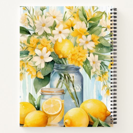 Zomercitroenbloesempot Notitieboek (Achterkant)
