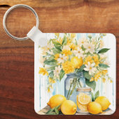 Zomercitroenbloesempot Sleutelhanger (Voorkant)