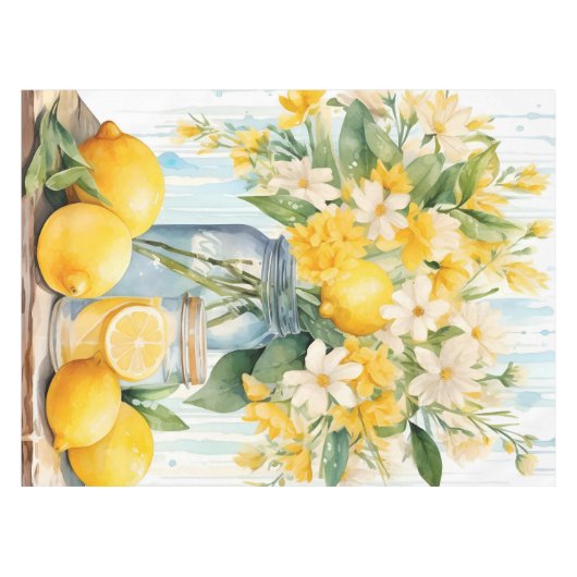 Zomercitroenbloesempot Tafelkleed (Voorkant (Horizontaal))