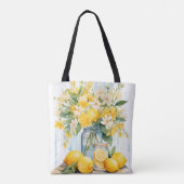 Zomercitroenbloesempot Tote Bag (Achterkant)