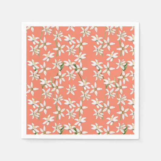 Zomercitroenbloesems servetten (Voorkant)