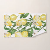 zomercitroenen en citroenbloesem bad handdoek (Handdoek)