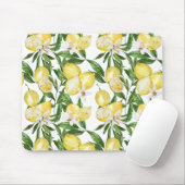 zomercitroenen en citroenbloesem muismat (Met muis)