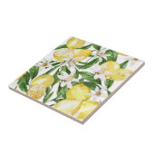 zomercitroenen en citroenbloesem tegeltje (Zijkant)