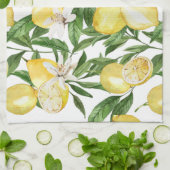zomercitroenen en citroenbloesem theedoek (Gevouwen)