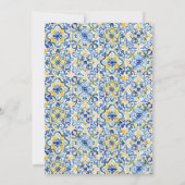 Zomercitroenen mediterraan Vrijgezellenfeest Kaart (Achterkant)