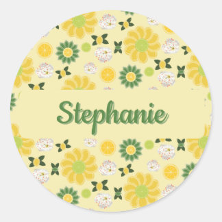 Zomercitrus gepersonaliseerde Sticker