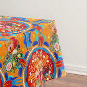 Zomercitrusvruchten, boho, bohaan, bloemMiddelland Tafelkleed (Voorbeeld)