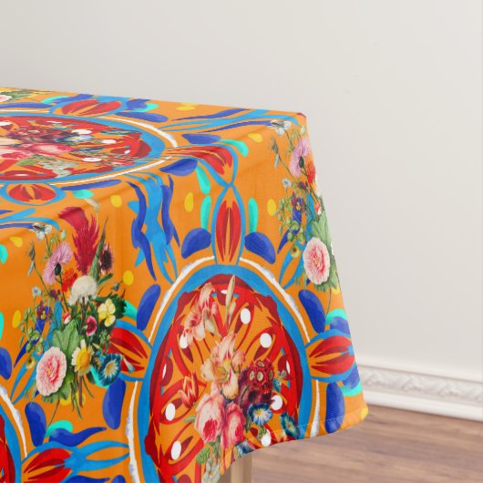 Zomercitrusvruchten, boho, bohaan, bloemMiddelland Tafelkleed (Voorbeeld)