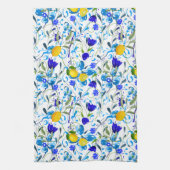 Zomercitrusvruchten, citroenen, Middellandse Zee m Theedoek (Verticaal)