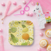 Zomercitrusvruchten Papier Borden Papieren Bordje (Feest)