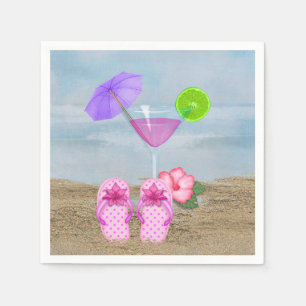 zomercocktails in zand servet