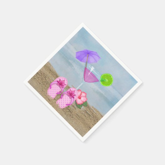 zomercocktails in zand servet (Hoek)