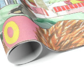 zomercollage-inpakpapier cadeaupapier (Rol Hoek)