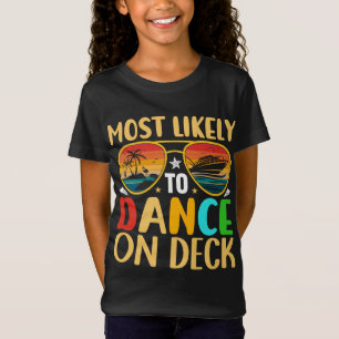 Zomercruisevakantie met de meeste kans om te danse t-shirt