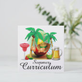 Zomercurriculum / Vakantie / Pensioenfeest Kaart (Staand voorkant)