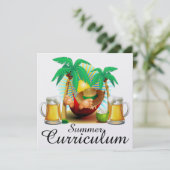 Zomercurriculum / Vakantie / Pensioenfeest Kaart (Staand voorkant)