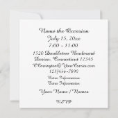 Zomercurriculum / Vakantie / Pensioenfeest Kaart (Achterkant)