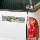 Zomerdag bij Brighton Beach (door E.H. Potthast) Bumpersticker (Op Truck)