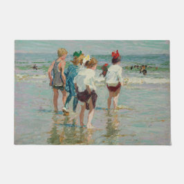 Zomerdag bij Brighton Beach (door E.H. Potthast) Deurmat