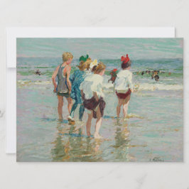 zomerdag in Brighton Beach (door E.H. Potthast) Kaart