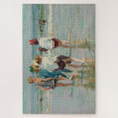 zomerdag in Brighton Beach (door E.H. Potthast) Legpuzzel (Verticaal)