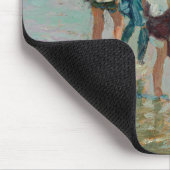 zomerdag in Brighton Beach (door E.H. Potthast) Muismat (Hoek)