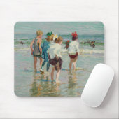 zomerdag in Brighton Beach (door E.H. Potthast) Muismat (Met muis)